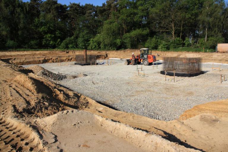 Einbringen der Deckschicht