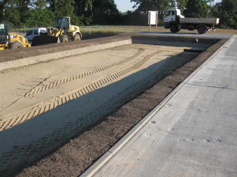 Arbeiten an der Grundplatte