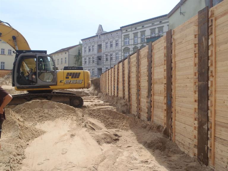 Bagger bei der Arbeit