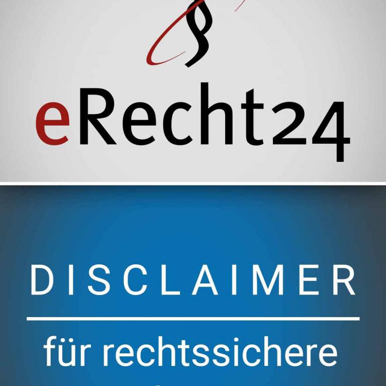 Haftungsausschluss Siegel eRecht 24